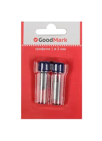 Грифели для циркуля 08шт,  карт.блистер, GoodMark