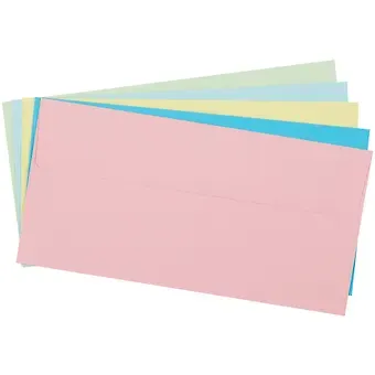 Конверт для денег "Pastel" 5шт/упак, ассорти