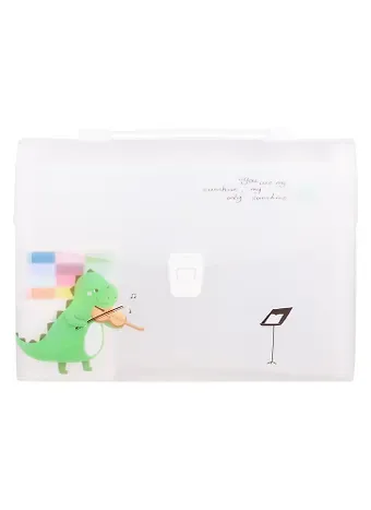 Портфель А4 13отд. "Dino", пластик, ассорти