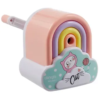 Точилка механическая 1отв. "Cat and rainbow" ассорти, инд.уп.