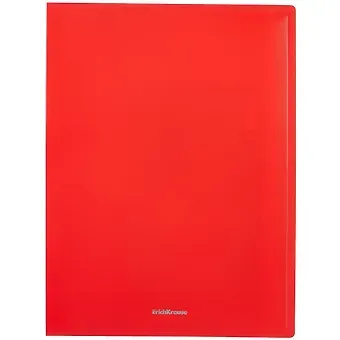 Папка 30ф А4 "Matt Classic" пластик, красный, Erich Krause