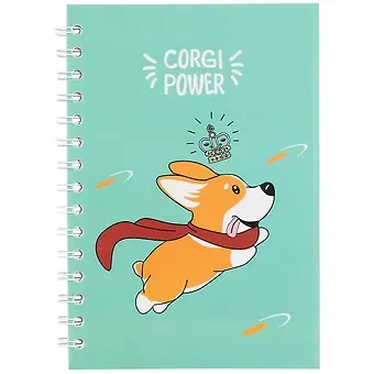 Тетрадь в клетку Hai Bin, Corgi power, 80 листов