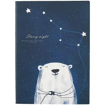 Тетрадь в линейку Starry night, B5, 40 листов, в ассортименте