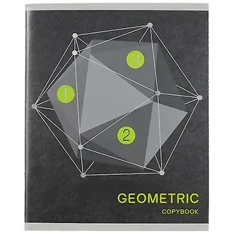 Тетрадь в клетку Listoff, Geometric, 96 листов, в ассортименте
