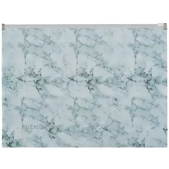 Папка на молнии А4 "Hello marble" с расширением