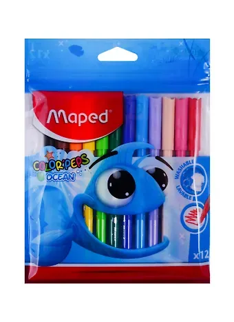 Фломастеры Maped, Ocean, 12 цветов