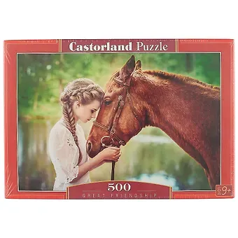 Пазл Castorland 500 эл. 47*33см. Девушка и лошадь B-52516