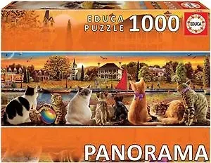 Пазл Educa 1000 деталей, панорама Коты на набережной