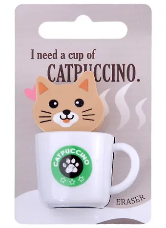 Ластик "Catpuccino" инд.уп., ассорти