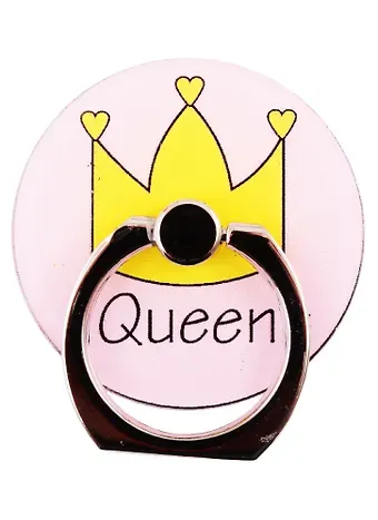 Держатель-кольцо для телефона Queen (корона) (металл) (коробка)