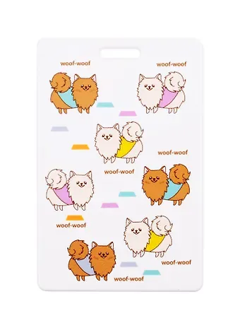 Чехол для карточек Шпицы woof-woof (ДГ2020-257)