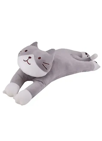 Мягкая игрушка "Кот серый на животе", 60 см