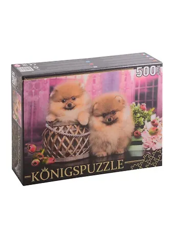 Пазл Два померанских шпица 500 элементов Konigspuzzle ШТK500-3578