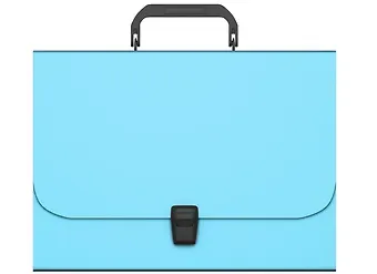 Портфель пластиковый "Matt Pastel Mint" 372*252*42, мятный, ErichKrause
