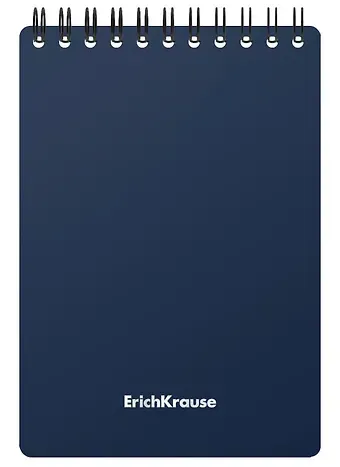 Блокнот А6 60л кл. "Classic" пласт.обл., спираль, ассорти, ErichKrause