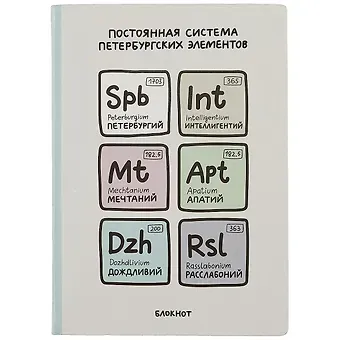 Блокнот СПб Постоянная система петербургских элементов