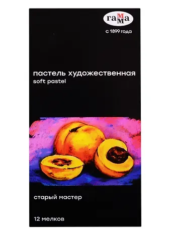 Пастель художественная 12цв "Старый мастер "Яркие цвета", Гамма