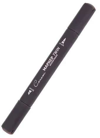 Маркер художественный "Сонет" Twin Brush сиена жжёная, Сонет