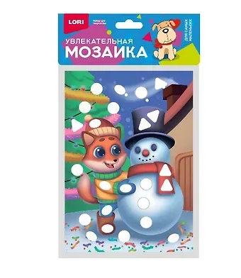 Набор для творчества LORI. Увлекательная мозаика (металлизированная) малый набор "Лисёнок"