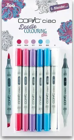 Набор маркеров Copic Ciao раскраски 5цв + мультилинер 0.3мм