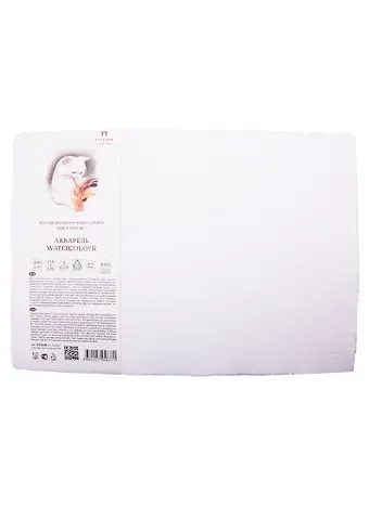 Бумага для акварели белая, 21*30см, плотность 300г, 100% хлопок, 5листов
