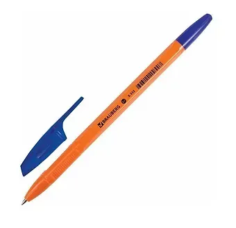 Ручка шариковая Brauberg, X-333 Orange, синяя 0,7 мм