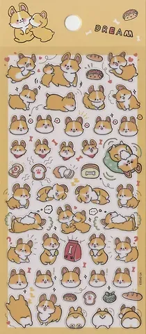 Наклейки Корги
