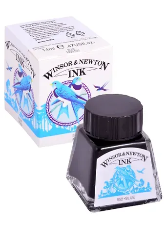 Тушь художественная Winsor&Newton, 14 мл, синяя