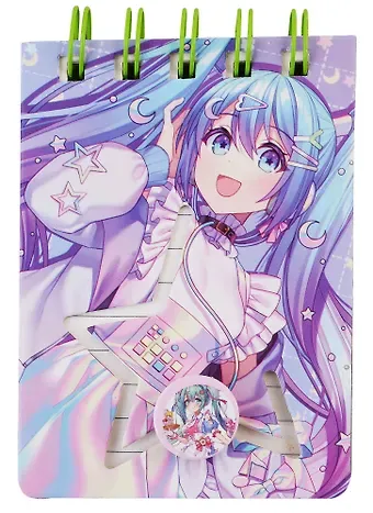 Блокнот А7 70л лин. "Anime girls" спираль, карт.обл., ассорти, инд.уп.