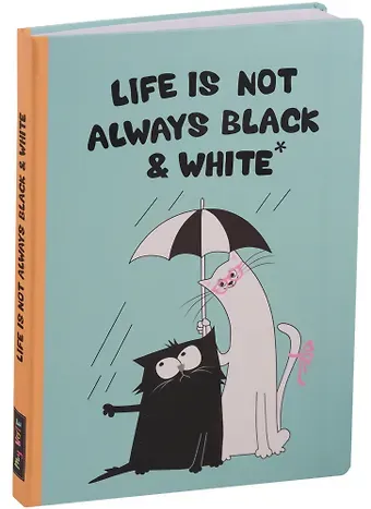 Блокнот Life is not (Кот и кошка)
