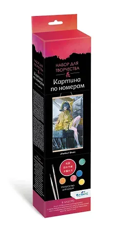 Набор для творчества "Картина по номерам на подвесе "Perfect Blue". ПАННО. Аниме. 30x50 см