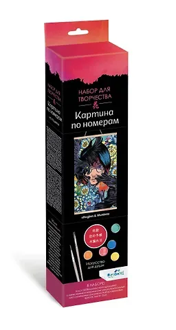 Набор для творчества "Картина по номерам "Huginn & Muninn". ПАННО. Аниме. 30х50 см