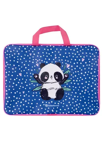Папка для труда А4 "PANDASTIC" 350*265*60, полиэстер, ткан.ручки