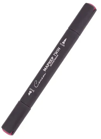 Маркер художественный "Сонет" Twin Brush кораллово-красный, Сонет