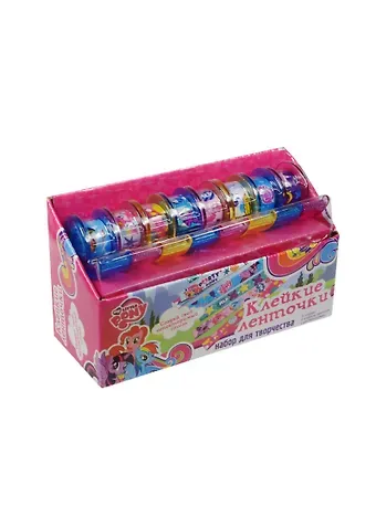 Набор для творчества Оригами My little pony Клейкие ленточки: 8 лент (1.2см*2.8 м) с диспенсером 01
