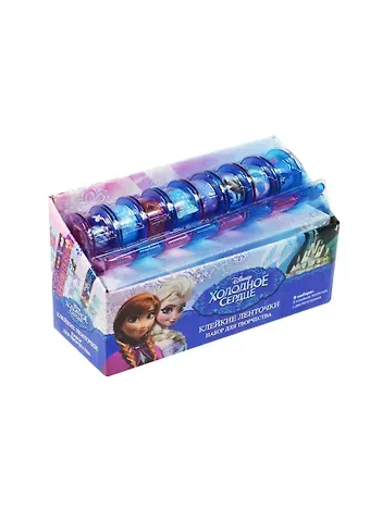 Набор для творчества Оригами Disney/Дисней Frozen Клейкие ленточки: 8 лент (1.2см*2.8 м) с диспенсером 018