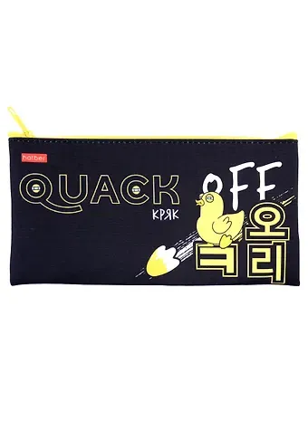 Пенал-косметичка "Quack Off-. Кря-Кря", 20.5 х 11 см