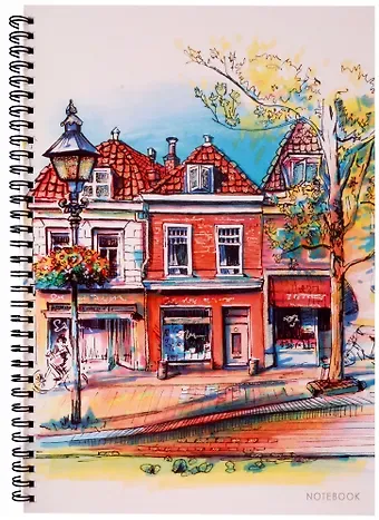 Тетрадь в клетку Listoff, Cozy streets, А4, 96 листов