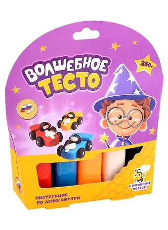 Тесто для лепки "Волшебное тесто". Тачки