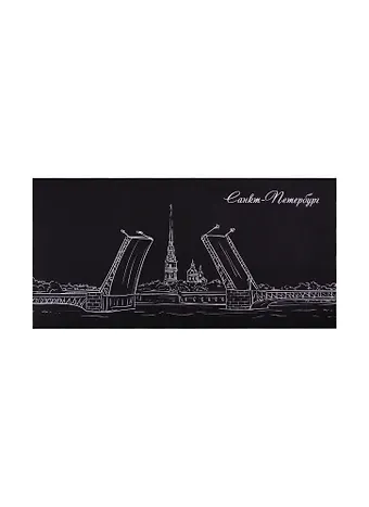 Конверт С65 (114*229) СПб "Мосты" 120г,черный, европодвес