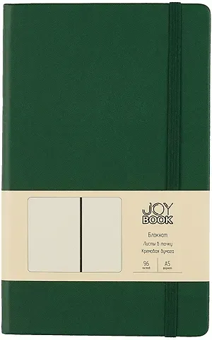 Книга для записей А5 96л тчк. "Joy Book. Заколдованный лес" иск.кожа, тонир.блок, скругл.углы, ляссе, резинка, карман на задн.форзаце
