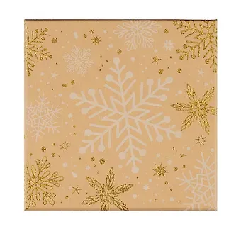 Коробка подарочная "Craft snowflaces" 15,5*15,5*6,5см, Новый год, картон