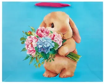 Пакет А3+ 40*50*15 "Улыбнись" дет., бум.мат.ламинат, ассорти
