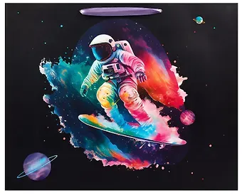 Пакет А3+ 40*50*15 "Space skate" дет., бум.мат.ламинат, ассорти