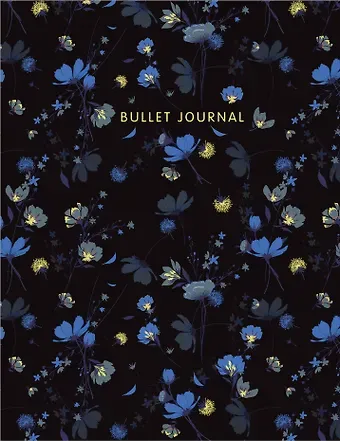 Книга для записей А5 144стр тчк. "Bullet Journal (полночные цветы)"