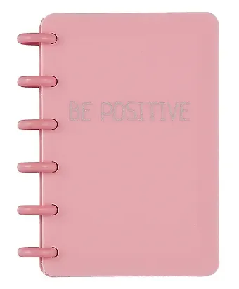 Записная книжка А6 80л лин. "Be Positive" на спирали, ассорти