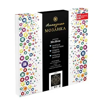 Набор для творчества. Алмазная мозаика Phoenix plus на подрамнике "Мандала", 30 х 30 см