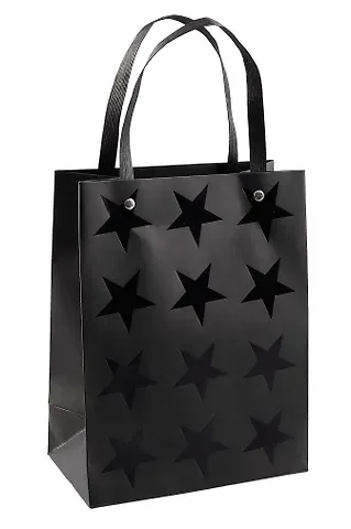 Пакет А5 23*18*10 "Black Stars" нейтр., бум.мат