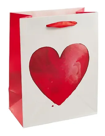 Пакет А5 23*18*10 "Big heart" нейтр., бум.мат.ламинат
