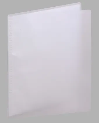Папка 20ф B6 "Transparent" пластик, серая